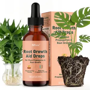 Root Drops Liquid Rooting Hormone for Cuttings | Plant Starter & Root Booster for Fast Growth | Prevents Root Shock in LECA, Moss & Water Propagation | Essential Houseplant Care (4 oz)