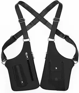 Double Shoulder Anti-Theft Armpit Bag for Men – Wear it as a harness or crossbody, keep your wallet, phone, and passport hidden and secure. Perfect for crowded commutes, travel, or everyday hands‑free convenience. Leather feel, smart design.