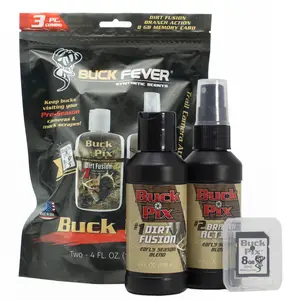 Buck Fever 3-Piece Realistic Hunting Camera Combo Set with SD Card for Sports & Outdoor Fishing Use