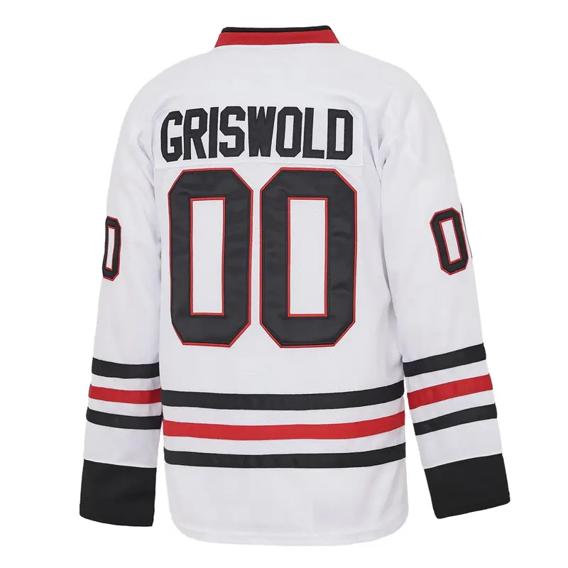 Men's 00 Griswold Embroidered Long-Sleeve Hockey Jersey - Casual Sport Shirt, Best Christmas Gifts, Guy Christmas Gifts for Holiday Hockey Vibe