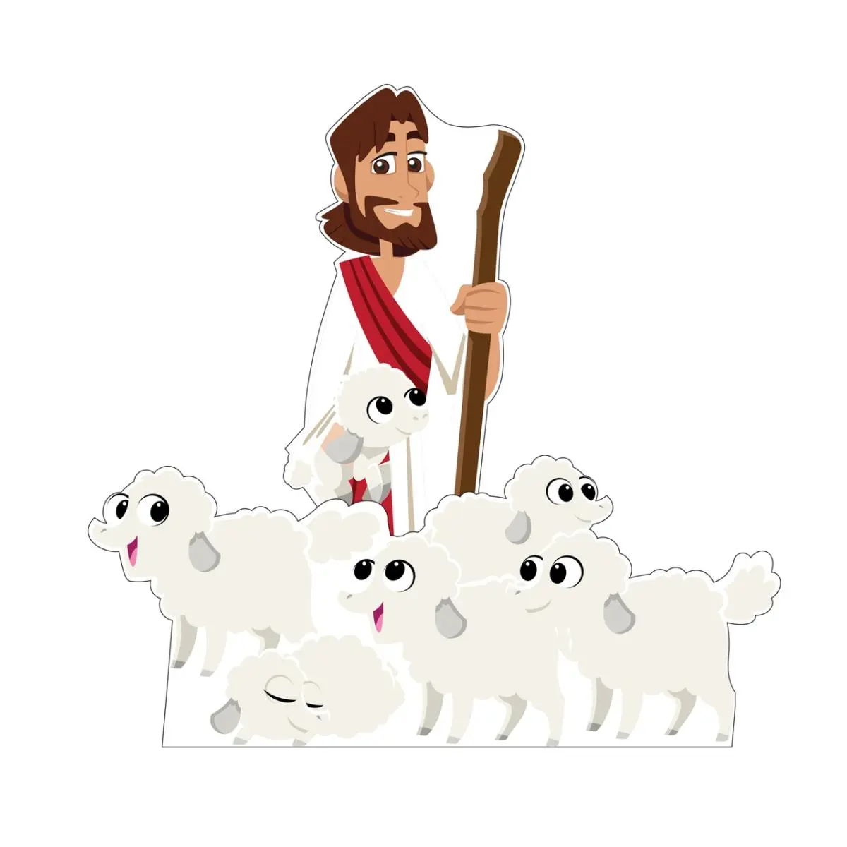 Advanced Graphics 3144 The Good Shepherd Cardboard Cutout Set, 72x25 in, Kids' Creative Photo Decor for Home Supplies