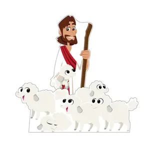 Advanced Graphics 3144 The Good Shepherd Cardboard Cutout Set, 72x25 in, Kids' Creative Photo Decor for Home Supplies