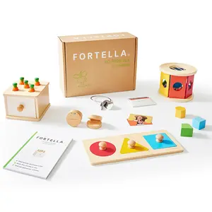 Fortella Go Grow Box 10-12M, Montessori-Inspired Toys for Babies and Toddlers