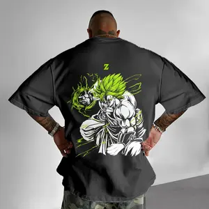 Dragon Ball DBZ Broli Unisex Summer outfits men streetwear 80s 90s graphic tees cotton Anime funny tshirt men gifts