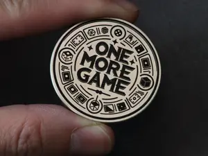 One More Game vs. Go to Sleep, Flip Coin, Decision Coin for gamers, Christmas Gift, Gift for Him, Mothers day Gift - Valentines Day Gift