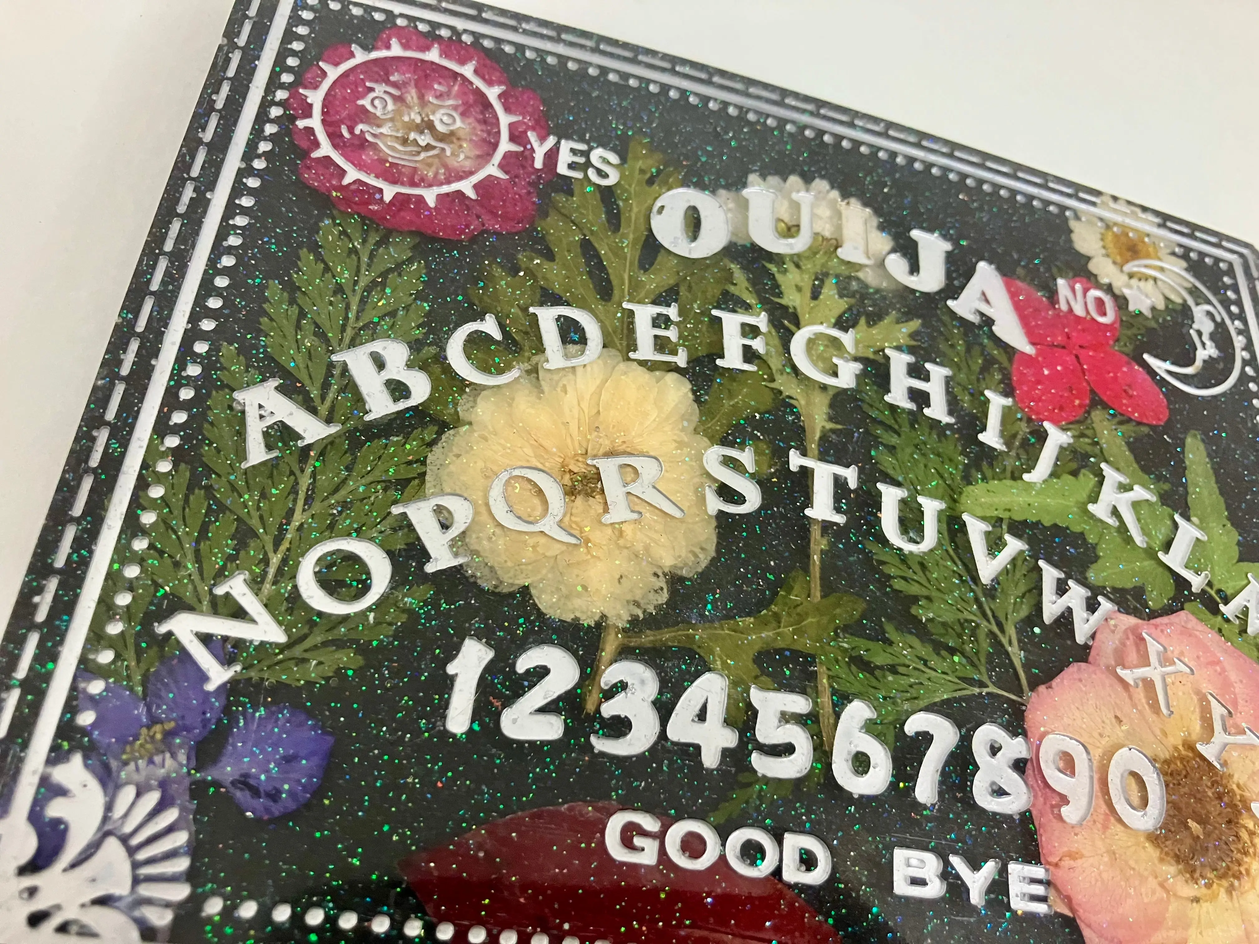 Handmade Resin Ouija Spirit Board with Planchette