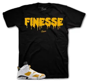 Shirts To Match Jd 6 Yellow Ochre Sneakers - Finesse Tees