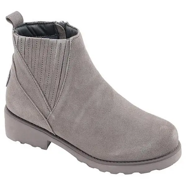 BEARPAW® Anja Suede Ankle Boot with Bear Coat