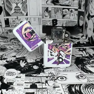 Purple Frieza DBZ Anime-Inspired Universal Lighter Case - Stylish Durable Protective, Lightweight