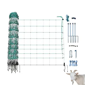 RentACoop Electric Anti-Predator Goat Fence - Suitable for Goats and Larger Animals - Energizer Not Included - 168" L x 42" H