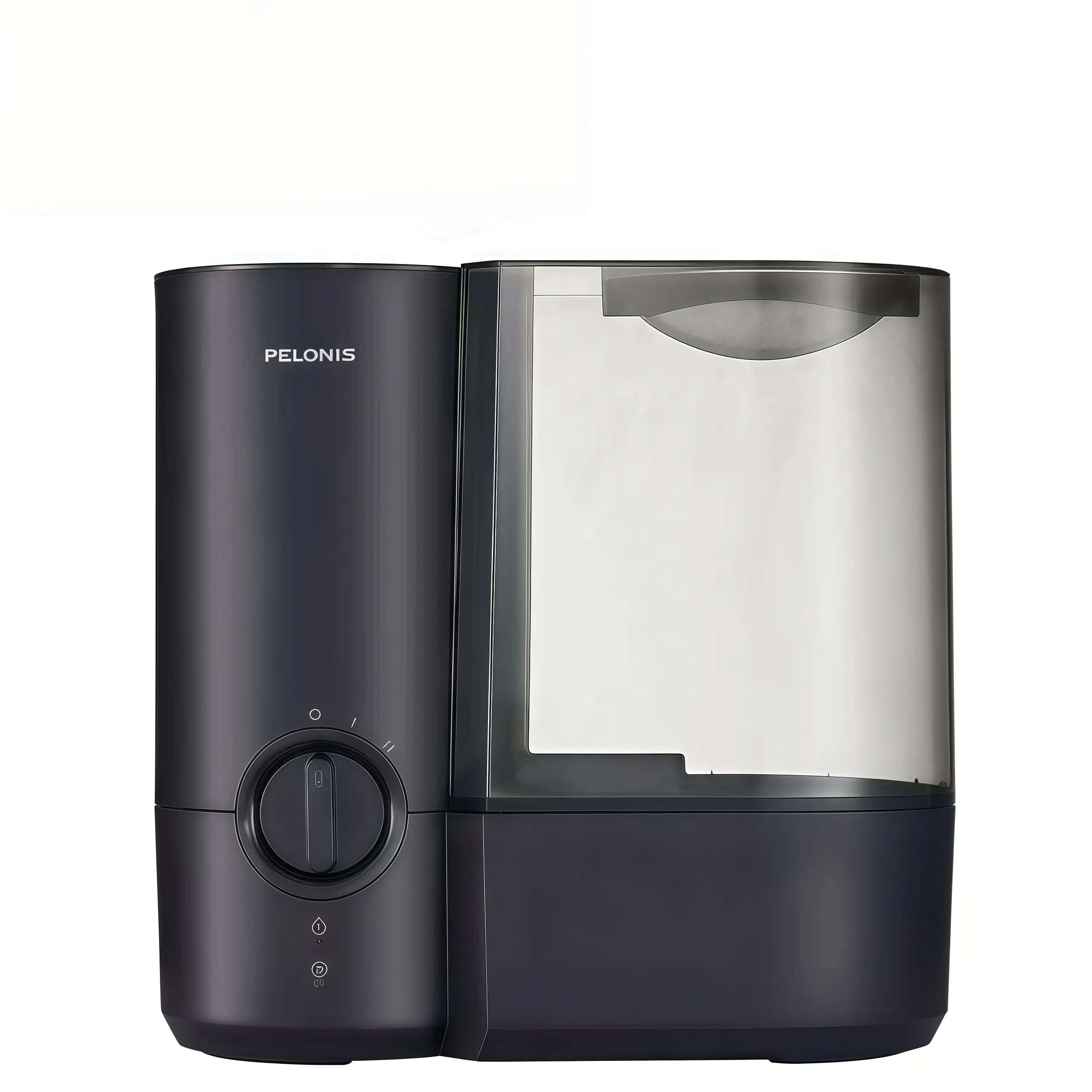 Pelonis PSU12W1BB  Like New Warm Mist Humidifier, 1.2 Gal Large Tank for Bedroom Home Use, Ultra Quiet 2 Mist Levels, Up to 23H Runtime, Filter-Free, Auto Shut-Off, Top Fill Easy Clean, Aromatherapy Ready Fast Humidifier