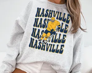 Retro Nashville Predator Sweatshirt T-shirt Predators Sweater Predator T-shirt Hockey Fan Vintage Nashville Ice Hockey Nashville 1998