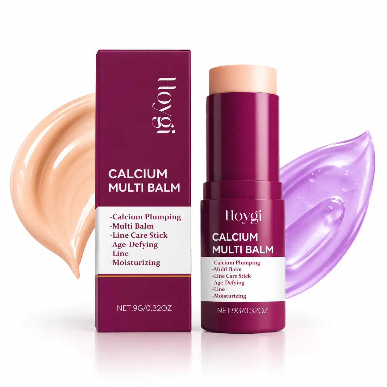 Moisturizing Face Balm Stick, 9g Calcium Multi Balm for Dry Skin, Hydrating Glow Stick for Face, Neck & Dry Areas, Smooth Non-Mess Daily Skincare for Women
