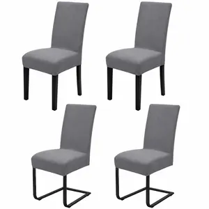 MTREO 4 6 Pack Dining Chair Covers, Stretch Dining Chair Slipcovers Protector, Removable Washable Slipcovers ​for Hotel, Restaurant,Dining Room,Banquet