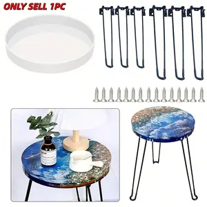 1 Piece 14in Large Silicone Mold, Super Big River Table Resin Mould, Round Table Tray Board Epoxy Resin Silicone Mould, DIY Craft Mould, Handicraft, Handmade Crafts
