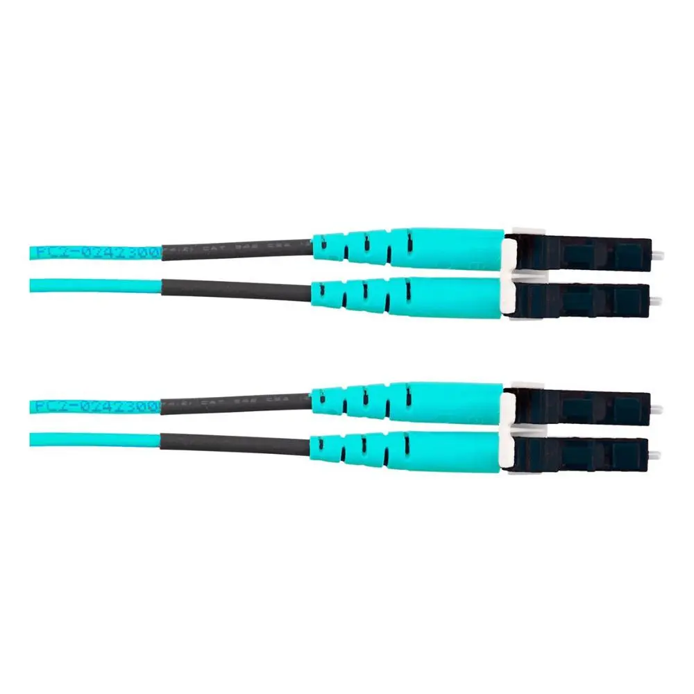 Panduit Opti-Core LC Duplex Zipcord Fiber Optic Patch Cord 3m - Aqua