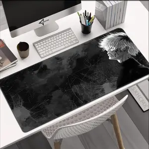 Gamer Pc Gaming Rubber Non-slip Mouse Mat Anime Tokyo Ghoul Mouse Pad Xxl Deskmat Keyboard Mats White
