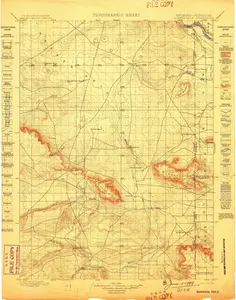 Goshen Hole Wyoming USGS Topographic Quadrangle Map, 1899, 1:125000