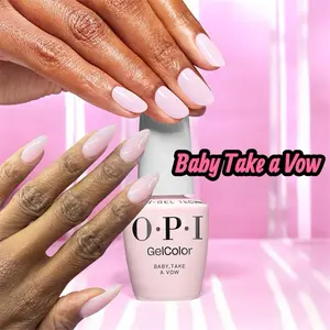 OPI GelColor - Baby Take a Vow SH1 0.5 oz Milky Pink Sheer gel nail care nail art
