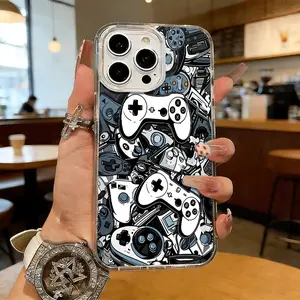 Gaming Controller Pattern Magnetic MagSafe Snap Case for iPhone 17/16 Pro Max 15 Pro 14 13 12 Mini 11 XR XS Plus SE Shockproof Slim Protective Cover