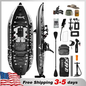 Spatium Fishing Kayak Boat Pedal Drive Sit on Top Pedal Drive Kayak Power System Orientation System, 11'*48"*6",Capacity 660LBS