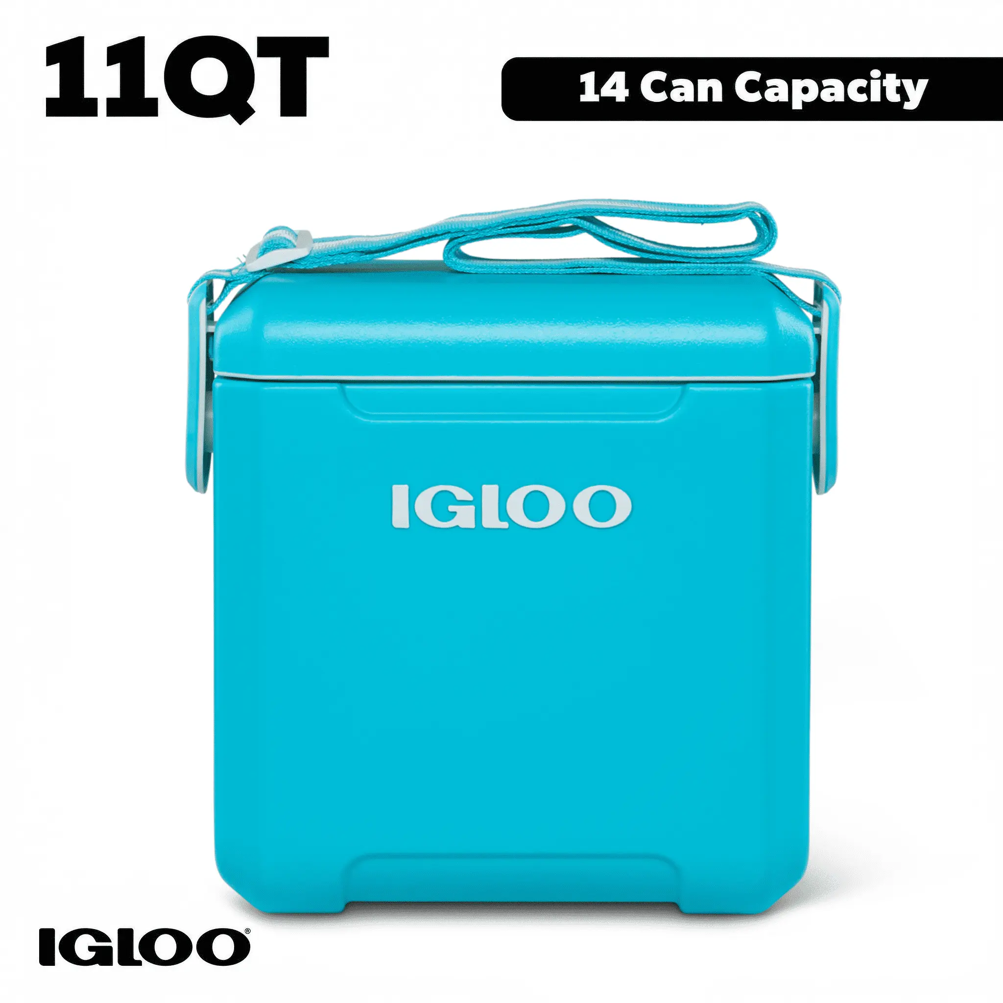Igloo 11 QT Tag-A-Long Too Hard Side Cooler, Turquoise Blue