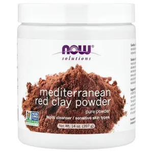 NOW Foods Solutions, Mediterranean Red Clay Powder, 14 oz (397 g) NOW Foods Solutions, Mediterranean Red Clay Powder, 14 oz (397 g)