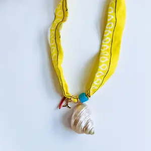 Ursula Yellow Bandana Necklace