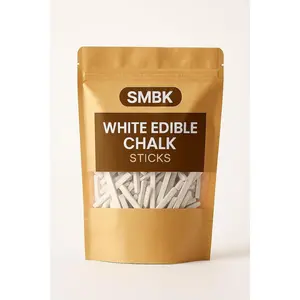 Natural White Slate Pencils 110g | White Chalk Sticks | Natural Clay & Slate Chalk Pencils | Traditional Earthy Chalk Sticks