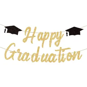Happy Graduation Banner for Graduation Ceremony Decoration, Perfect for Venue Layout, Celebrate Your Milestone in Style!