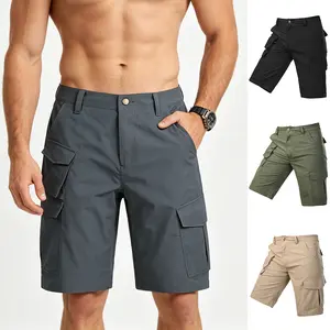 Men's Outdoor Shorts, Multi Pockets Tactical Shorts, Work shorts,Lightweight Durable Cargo Shorts, Comfortable Work Travel Walking Fishing Everyday Wear