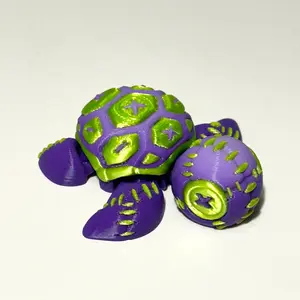 Stitch Turtle - 3D Printed Articulating Figure