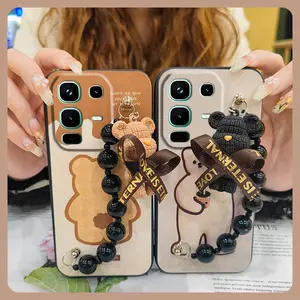Back Cover silicone Phone Case For infinix Note50 4G/Note50 Pro 4G/X6858 Cartoon protective case soft case Waterproof Bear bracelet Anti-knock Dirt-resistant cute Simplicity