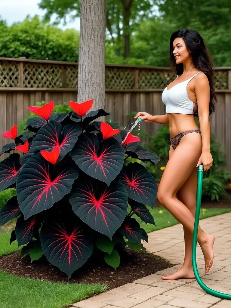 700PCS Black Red Hosta Seeds – Rare Perennial – Easy to Grow, Perfect for Shade Gardens, Pots, Indoors & Outdoors