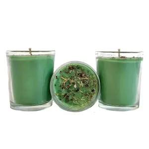 Money Votive Candle Set for Wealth, Prosperity and Abundance