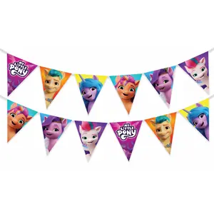 My Little Pony Birthday Banner Pennant - My Little Pony Party Supplies