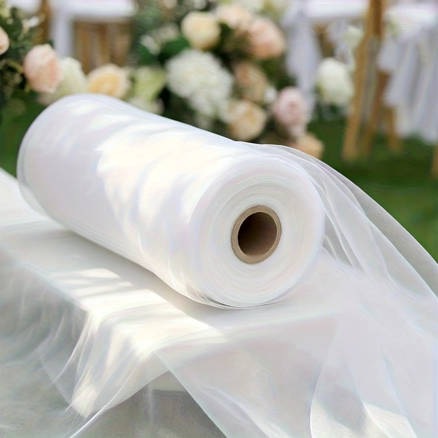 Wedding Net Fabric Roll, DIY Wedding Decoration Soft Mesh Cloth, Bride Dress Accessory, Tablecloth, Arch Photo Booth Decor