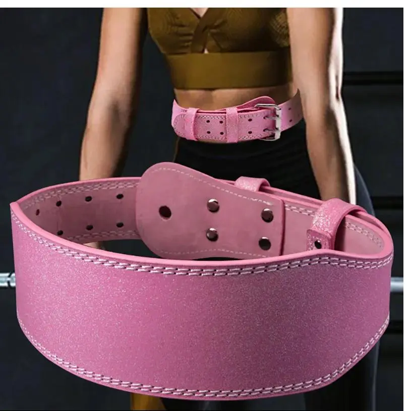 Pink Flash Workout Belt, Protective Waist Support for Weightlifting, Powerlifting, Deadlifts, Squats, Gym Fitness