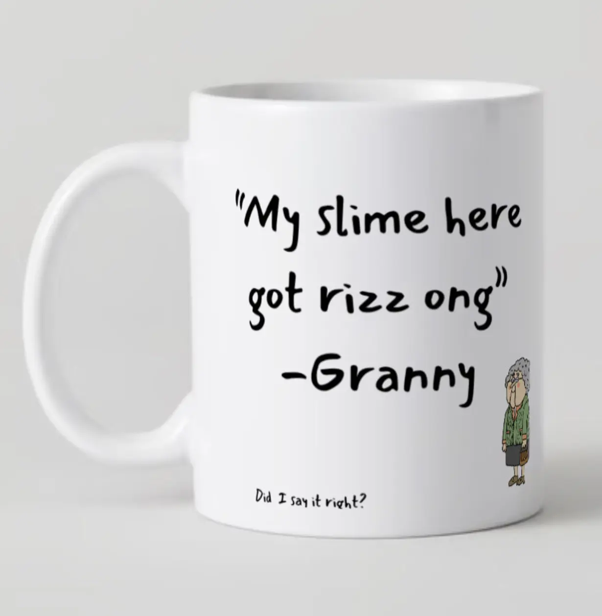 Rizz Granny Mug - creative/funny mugs for grandparents