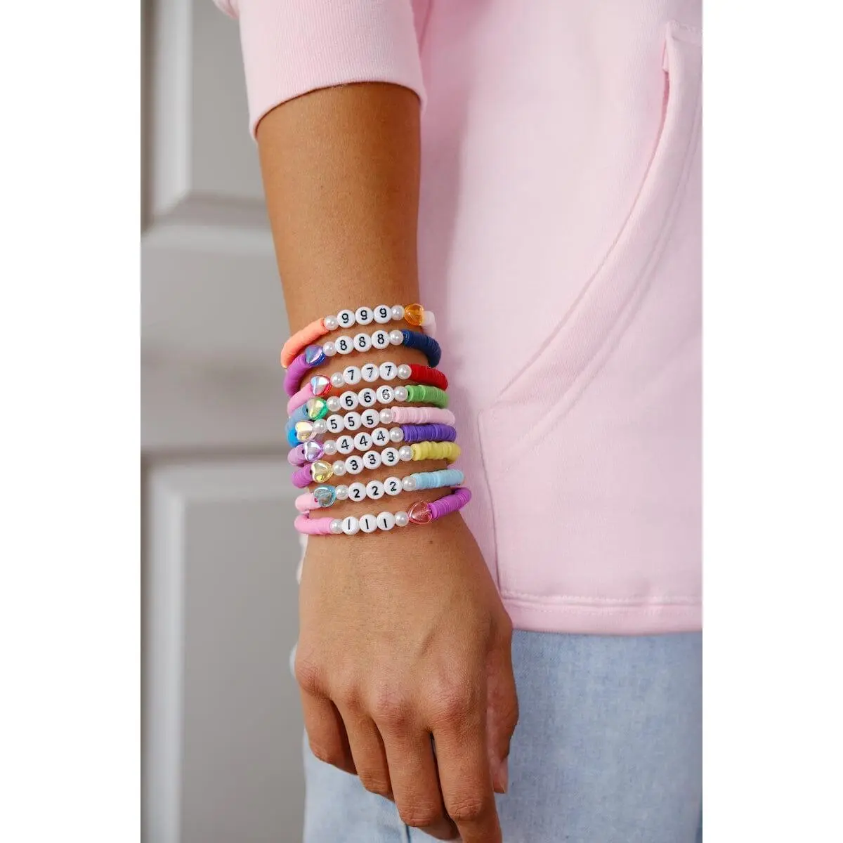 Angel Number Beaded Bracelet