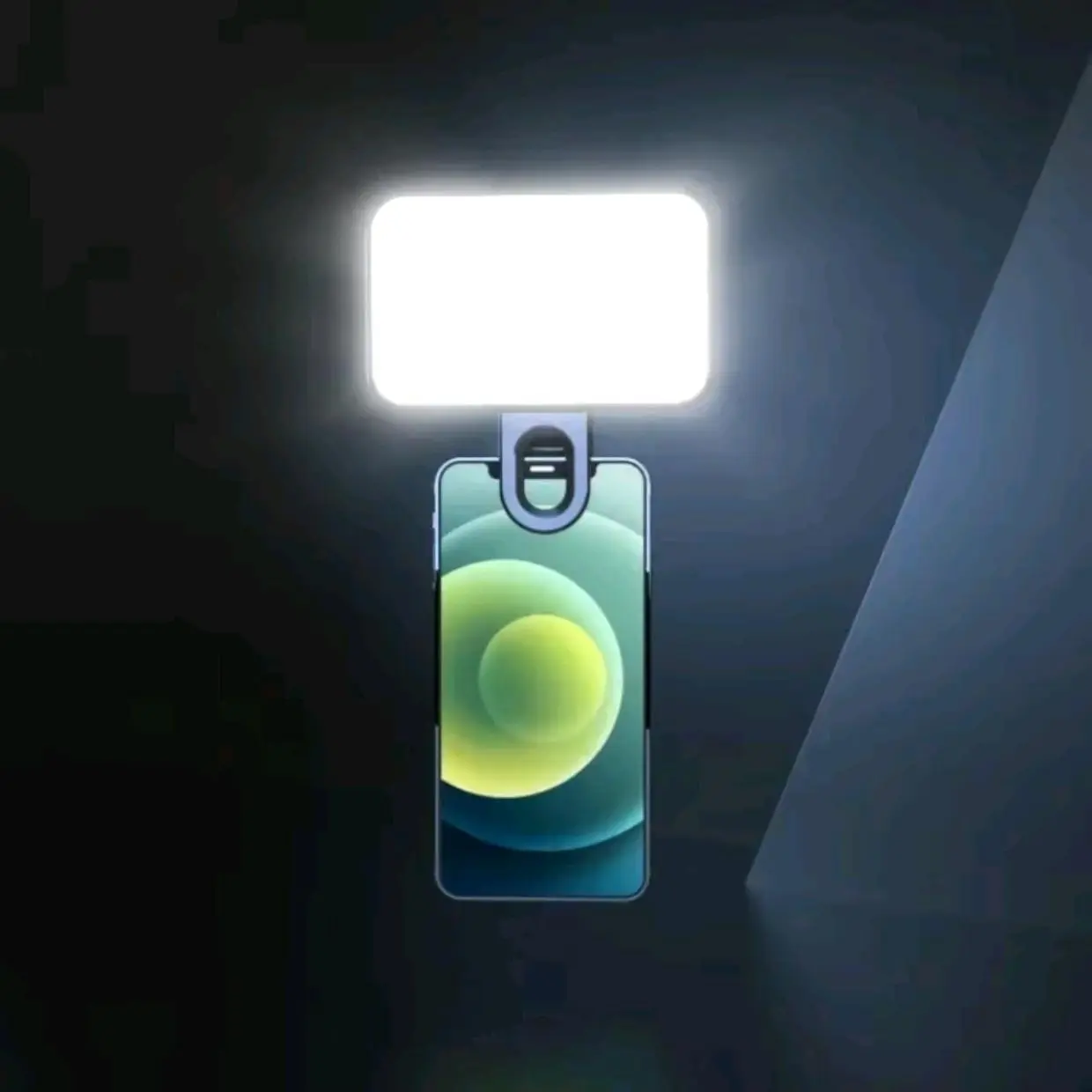 Clip-On Selfie LED Light for Smartphones, Laptops & Tablets Perfect for Video Conferencing, Zoom Calls, Photography & Makeup-Portable Black Phone Light Cellphone ring light
