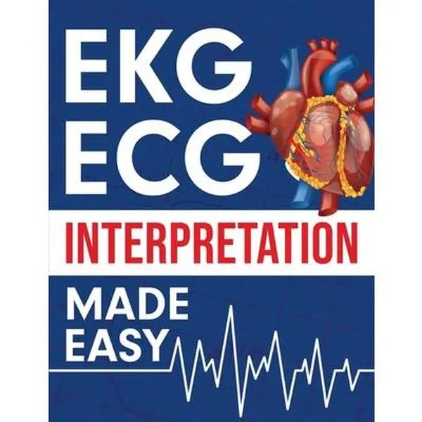 EKG ECG Interpretation Made Easy - Nedu, Paperback for Cardiology Learning & ECG Analysis