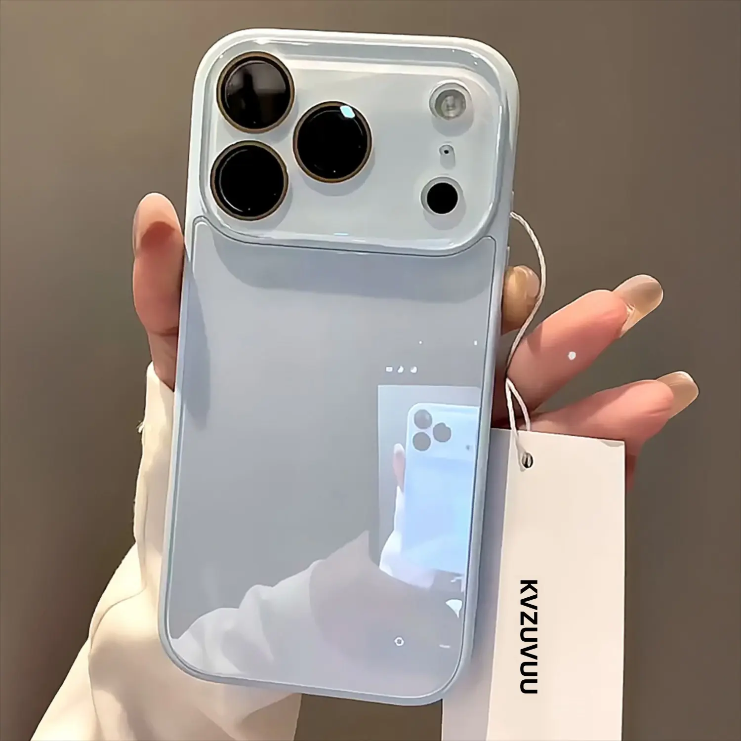 Macaron Crystal Glass Phone Case for iPhone 17/16/15/14/13/12/11 Pro Max, Full-Cover Lens Protection, Minimalist Premium Protective Case for 17 Pro