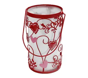 Temp-tations Glass Hurricane Lantern with Fairy Lights Temp-tations Glass Hurricane Lantern with Fairy Lights