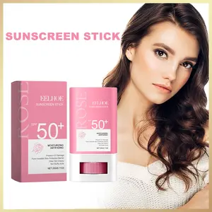 Rose Water Lightweight Sunscreen Stick, Moisturizing UV Protection for Summer Outdoor Use, Non-Sticky Hydrating Moisturizer Moisture Hydrate Invisible Sun Barrier