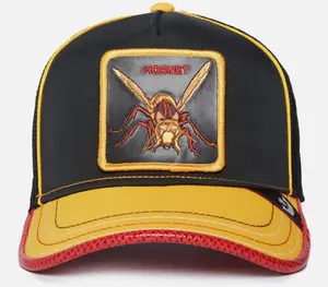 Goorin Bros (2023) “Stingy Brim” Trucker Hat Hornet Patch Black Yellow Red Friday Drop Rare NWT