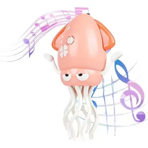 Interactive LED Dancing Octopus Toy, Sound & Light Sensor, USB Rechargeable, Fun Indoor Entertainment, Stress Relief, Holiday Gift