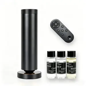 Smart Vertical Scent Diffuser Cold-Air Diffusion,1250 Sqft Aroma Machine Remote Timer,Rechargeable Remote 3 Luxury Hotel 20ml Oils Waterless USB Humidifier