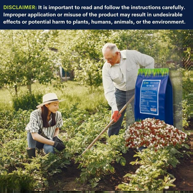 Supply Solutions 10-10-10 Complete Granular Fertilizer with Micronutrients Balanced NPK Formula for Soil Health Blooms & Roots Safe for Vegetables Fruits Lawns 10 Pounds