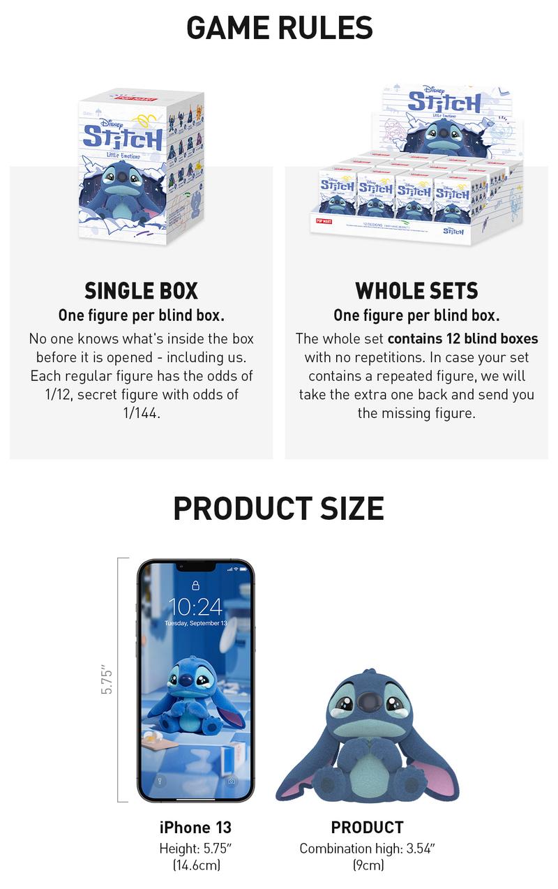 POP MART Disney Stitch Little Emotions Series Figures
